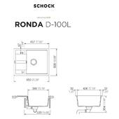 Pomivalno korito SCHOCK Ronda D-100L nero